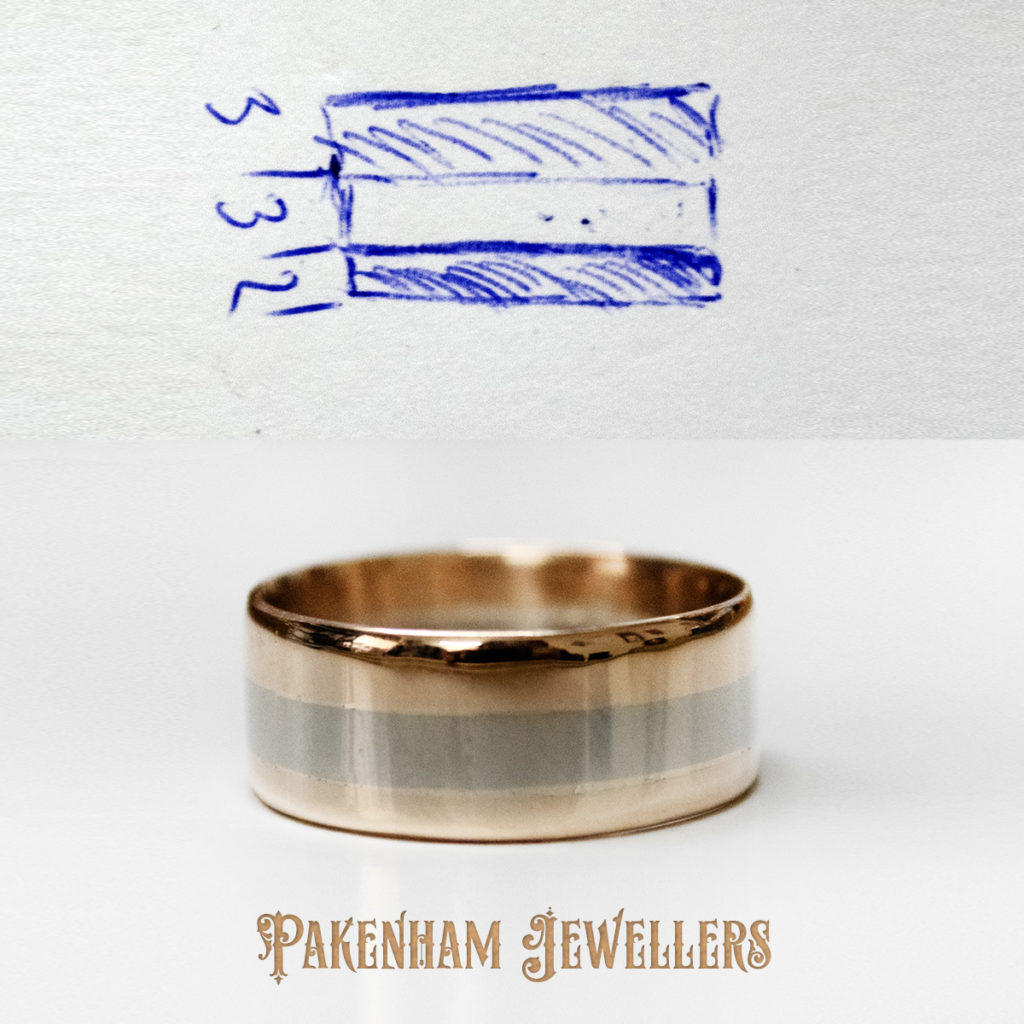 Wedding ring concept and finished